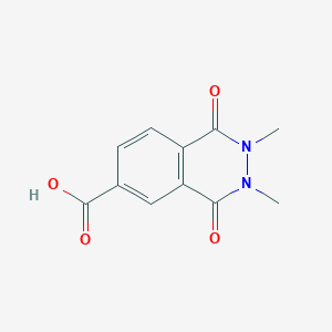 molecular formula C11H10N2O4 B1347164 2,3-Dimethyl-1,4-dioxo-1,2,3,4-tetrahydrophthalazine-6-carboxylic acid CAS No. 64377-78-2