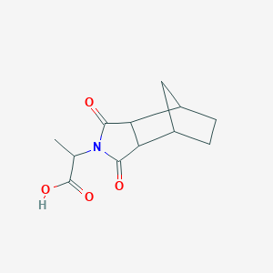molecular formula C12H15NO4 B1347167 2-(1,3-Dioxohexahydro-1H-4,7-methanoisoindol-2(3H)-yl)propanoic acid CAS No. 32392-58-8
