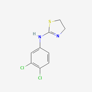 molecular formula C9H8Cl2N2S B1347171 N-(3,4-二氯苯基)-4,5-二氢-1,3-噻唑-2-胺 CAS No. 56242-69-4