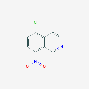 molecular formula C9H5ClN2O2 B1347175 5-Chloro-8-nitroisoquinoline CAS No. 58142-95-3