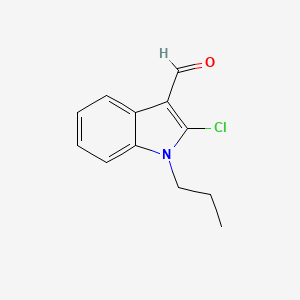 molecular formula C12H12ClNO B1347181 2-Chloro-1-propyl-1H-indole-3-carbaldehyde CAS No. 64788-55-2
