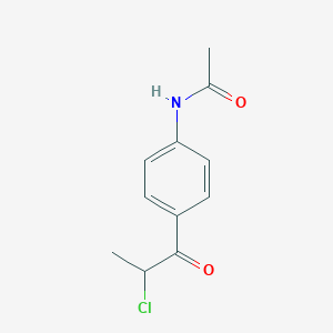 molecular formula C11H12ClNO2 B1347185 N-[4-(2-chloropropanoyl)phenyl]acetamide CAS No. 81112-08-5