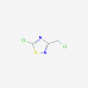B1347205 5-Chloro-3-(chloromethyl)-1,2,4-thiadiazole CAS No. 74461-64-6
