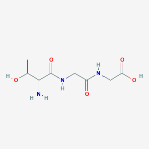 B1347216 2-[[2-[(2-Amino-3-hydroxybutanoyl)amino]acetyl]amino]acetic acid CAS No. 72748-97-1