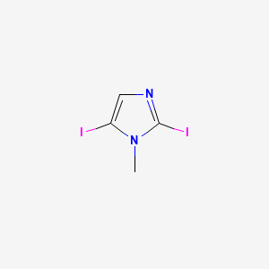 molecular formula C4H4I2N2 B1347217 2,5-二碘-1-甲基咪唑 CAS No. 86026-81-5