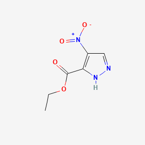 molecular formula C6H7N3O4 B1347219 Ethyl 4-nitro-1H-pyrazole-5-carboxylate CAS No. 55864-87-4