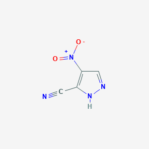 molecular formula C4H2N4O2 B1347220 4-nitro-1H-pyrazole-3-carbonitrile CAS No. 61241-07-4