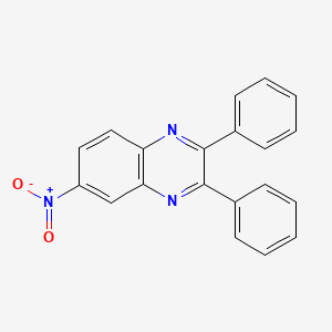 molecular formula C20H13N3O2 B1347239 6-硝基-2,3-二苯基喹喔啉 CAS No. 7466-45-7