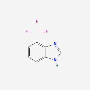 molecular formula C8H5F3N2 B1347240 4-(三氟甲基)-1H-苯并咪唑 CAS No. 392-11-0