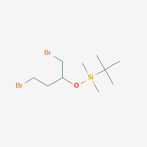 molecular formula C10H22Br2OSi B13472824 Tert-butyl[(1,4-dibromobutan-2-yl)oxy]dimethylsilane CAS No. 1388758-76-6