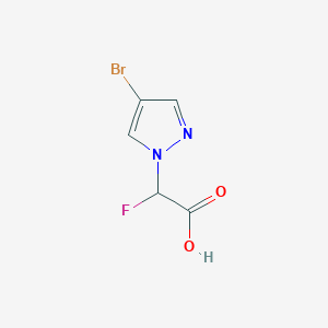 2-(4-bromo-1H-pyrazol-1-yl)-2-fluoroacetic acid