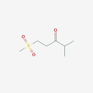 1-Methanesulfonyl-4-methylpentan-3-one