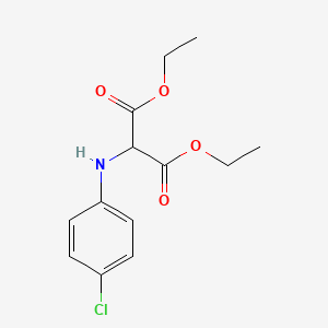 molecular formula C13H16ClNO4 B1347299 丙二酸二乙酯 2-(4-氯苯胺基) CAS No. 5203-01-0