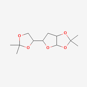 B1347300 5-(2,2-Dimethyl-1,3-dioxolan-4-yl)-2,2-dimethyl-3a,5,6,6a-tetrahydrofuro[2,3-d][1,3]dioxole CAS No. 4613-62-1
