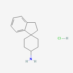 2',3'-Dihydrospiro[cyclohexane-1,1'-inden]-4-amine hydrochloride