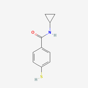 N-cyclopropyl-4-sulfanylbenzamide