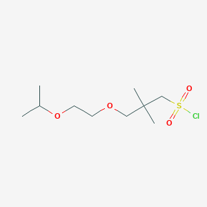 3-(2-Isopropoxyethoxy)-2,2-dimethylpropane-1-sulfonyl chloride