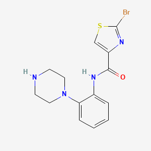 2-Bromo-N-[2-(1-piperazinyl)phenyl]-4-thiazolecarboxamide