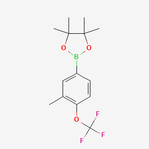 4,4,5,5-Tetramethyl-2-[3-methyl-4-(trifluoromethoxy)phenyl]-1,3,2-dioxaborolane