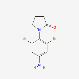 1-(4-Amino-2,6-dibromophenyl)pyrrolidin-2-one