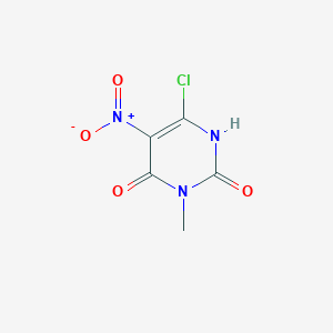 molecular formula C5H4ClN3O4 B1347305 6-氯-3-甲基-5-硝基-1H-嘧啶-2,4-二酮 CAS No. 878-86-4
