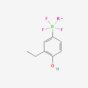 molecular formula C8H9BF3KO B13473051 Potassium (3-ethyl-4-hydroxyphenyl)trifluoroboranuide 