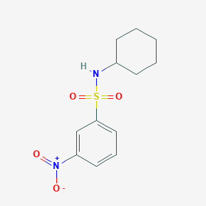 molecular formula C12H16N2O4S B1347306 N-环己基-3-硝基苯磺酰胺 CAS No. 93125-79-2