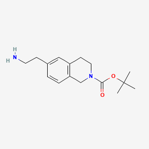 molecular formula C16H24N2O2 B13473064 tert-butyl 6-(2-aminoethyl)-3,4-dihydroisoquinoline-2(1H)-carboxylate 