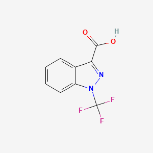 molecular formula C9H5F3N2O2 B13473069 1-(trifluoromethyl)-1H-indazole-3-carboxylic acid 