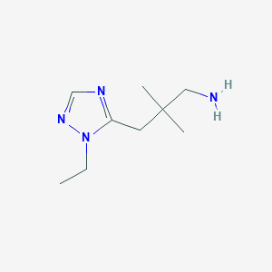 3-(1-Ethyl-1h-1,2,4-triazol-5-yl)-2,2-dimethylpropan-1-amine