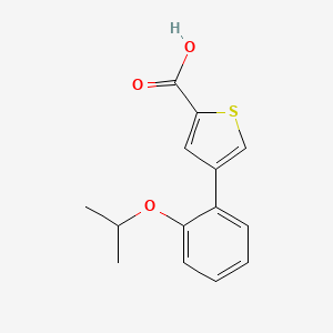 molecular formula C14H14O3S B13473092 4-[2-(Propan-2-yloxy)phenyl]thiophene-2-carboxylic acid 