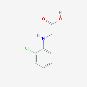 molecular formula C8H8ClNO2 B1347311 2-[(2-氯苯基)氨基]乙酸 CAS No. 6961-49-5