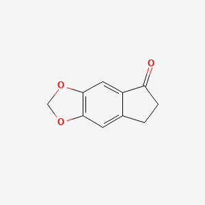 molecular formula C10H8O3 B1347314 5,6-亚甲二氧基-1-茚酮 CAS No. 6412-87-9