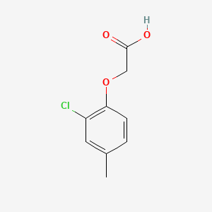 molecular formula C9H9ClO3 B1347315 2-(2-氯-4-甲基苯氧基)乙酸 CAS No. 583-23-3