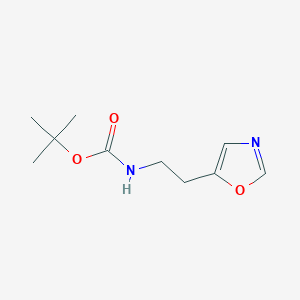 molecular formula C10H16N2O3 B13473150 Tert-butyl (2-(oxazol-5-yl)ethyl)carbamate 