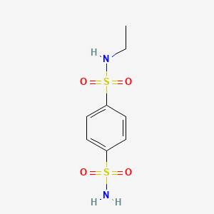 molecular formula C8H12N2O4S2 B13473158 N-Ethylbenzene-1,4-disulfonamide CAS No. 90197-90-3