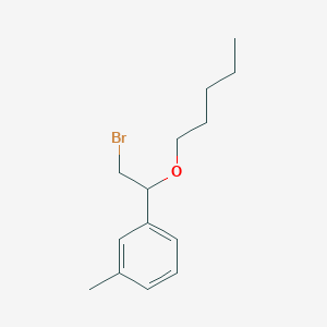 1-(2-Bromo-1-(pentyloxy)ethyl)-3-methylbenzene