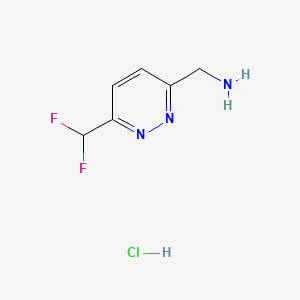 1-[6-(Difluoromethyl)pyridazin-3-yl]methanamine hydrochloride