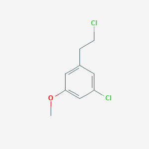 molecular formula C9H10Cl2O B13473193 1-Chloro-3-(2-chloroethyl)-5-methoxybenzene 