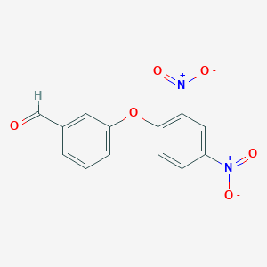 molecular formula C13H8N2O6 B1347321 3-(2,4-二硝基苯氧基)苯甲醛 CAS No. 2363-11-3