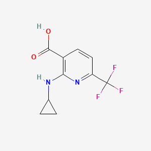 2-(Cyclopropylamino)-6-(trifluoromethyl)nicotinic acid