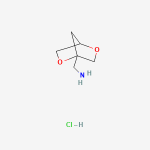 1-{2,5-Dioxabicyclo[2.2.1]heptan-1-yl}methanamine hydrochloride