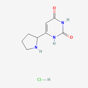 6-(Pyrrolidin-2-yl)-1,2,3,4-tetrahydropyrimidine-2,4-dione hydrochloride