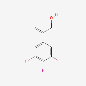 molecular formula C9H7F3O B13473263 2-(3,4,5-Trifluorophenyl)prop-2-en-1-ol 