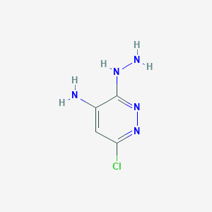 molecular formula C4H6ClN5 B1347328 6-氯-3-肼基哒嗪-4-胺 CAS No. 934-26-9