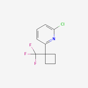 2-Chloro-6-[1-(trifluoromethyl)cyclobutyl]pyridine