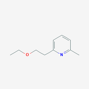 molecular formula C10H15NO B1347337 2-(2-乙氧基乙基)-6-甲基吡啶 CAS No. 71172-28-6