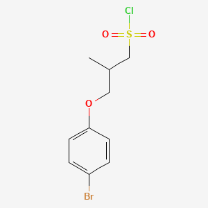 3-(4-Bromophenoxy)-2-methylpropane-1-sulfonyl chloride