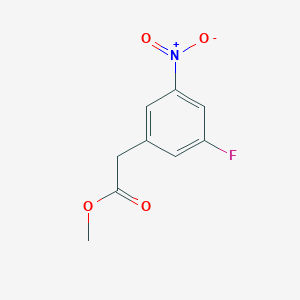 molecular formula C9H8FNO4 B13473385 Methyl 2-(3-fluoro-5-nitrophenyl)acetate 