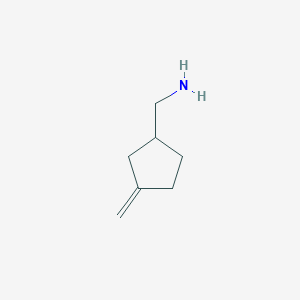 molecular formula C7H13N B13473392 (3-Methylidenecyclopentyl)methanamine 